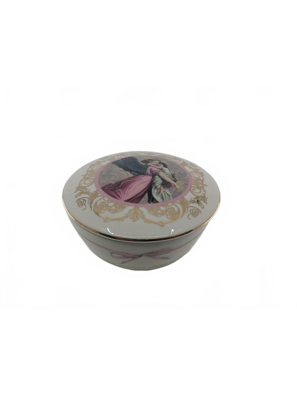 Vintage Lenox The Glorious Angel Music Box Fine Porcelain Hallmark 1997